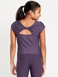 PowerSoft Fitted Twist Back Top for Girls