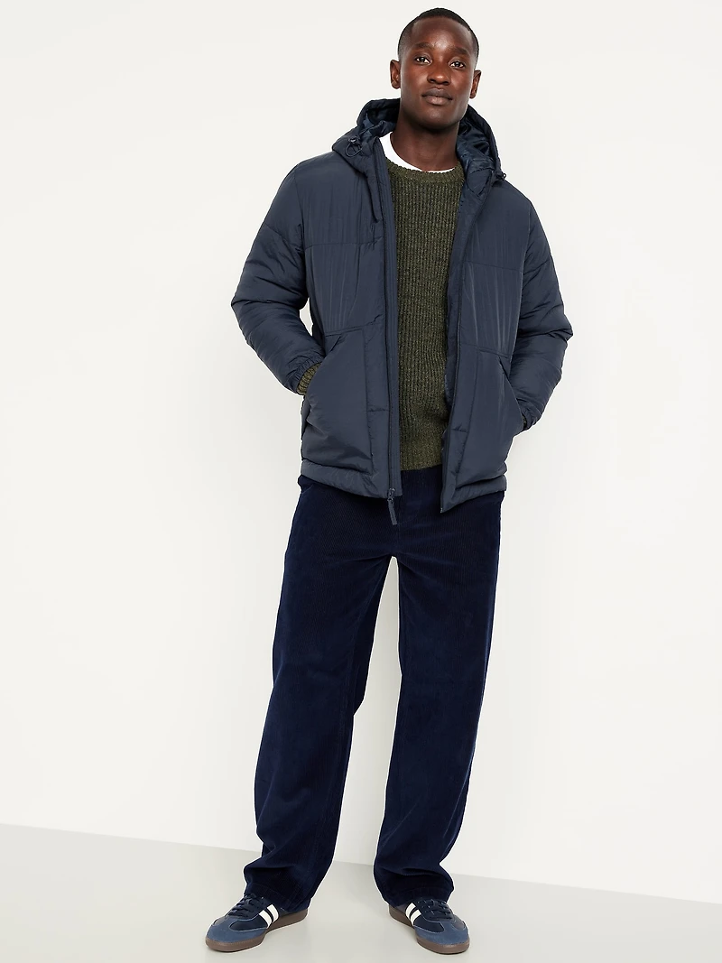 Frost-Free Water-Resistant Hooded Puffer Jacket