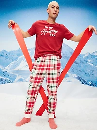 Flannel Pajama Joggers for Men