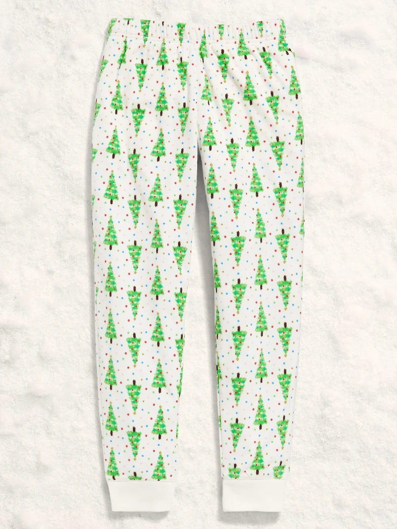 Gender-Neutral Microfleece Jogger Pajama Pants for Kids