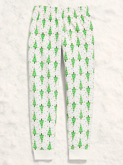 Gender-Neutral Microfleece Jogger Pajama Pants for Kids