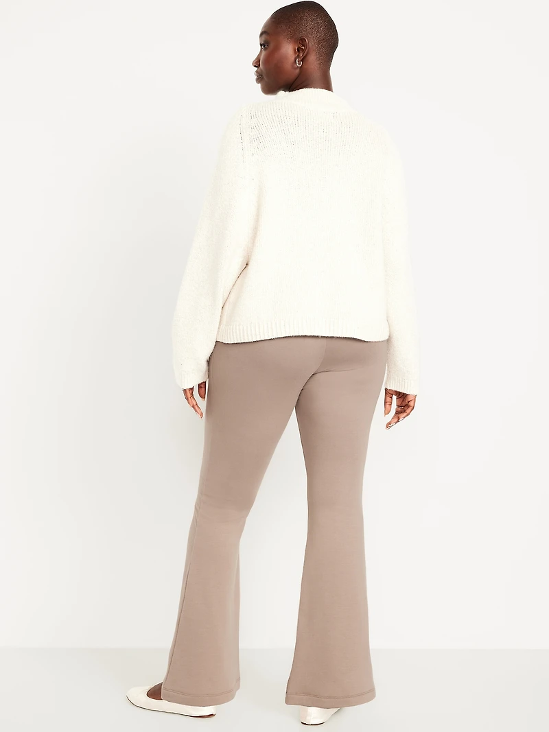 High-Waisted Fleece-Lined Flared Leggings