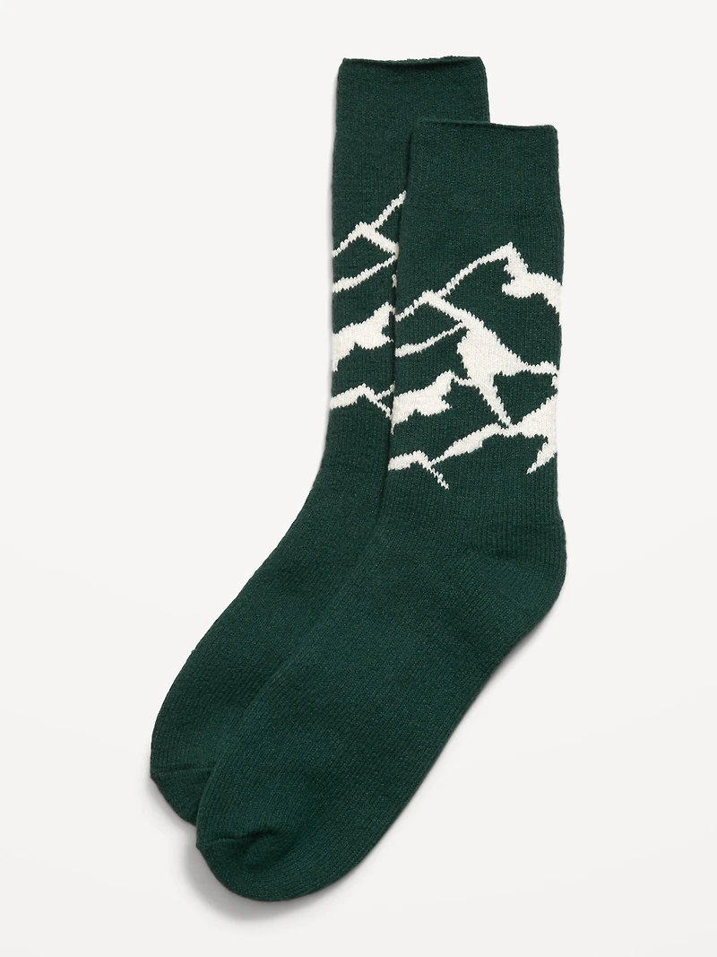 Cozy-Lined Crew Socks for Men