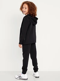 Dynamic Fleece Zip-Front Hoodie and Joggers Set for Boys