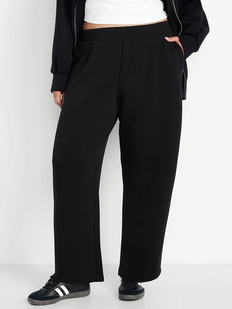 High-Waisted Bounce Fleece Barrel Sweatpants