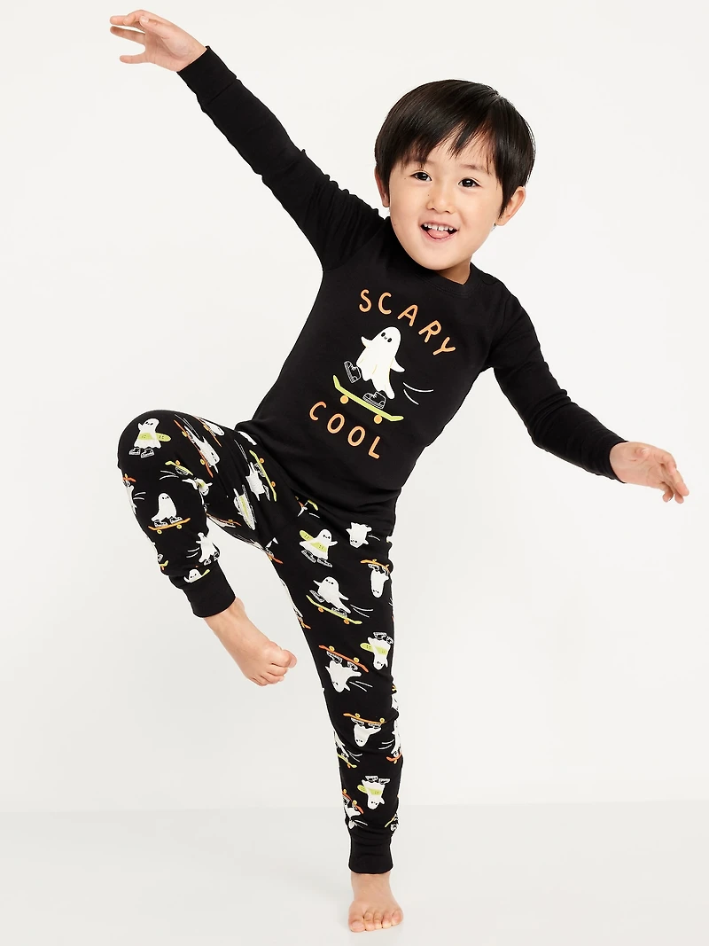 Printed Snug-Fit Pajama Set for Toddler & Baby
