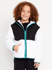 Loose Sherpa Pocket Hooded Jacket for Boys