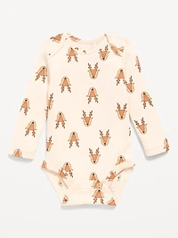 Printed Long-Sleeve Bodysuit for Baby