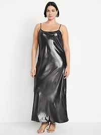 Shine Satin Maxi Dress