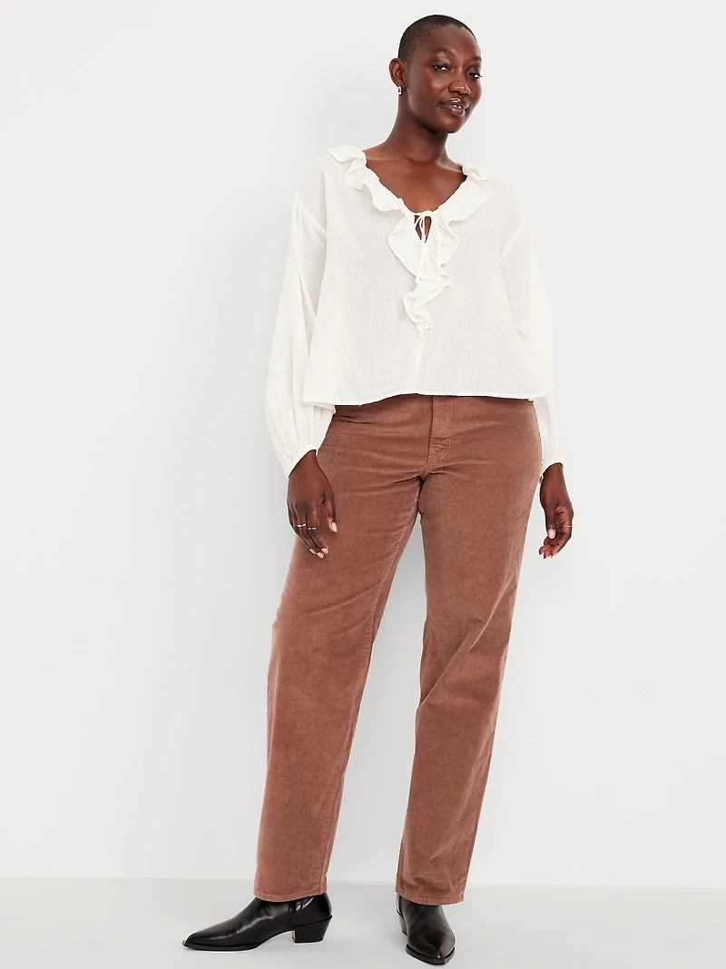 High-Waisted OG Loose Corduroy Pants