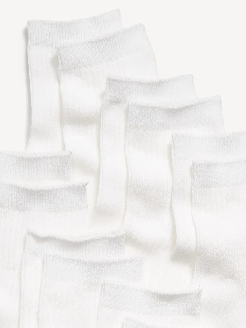 Novelty Quarter Crew Socks 6-Pack for Women