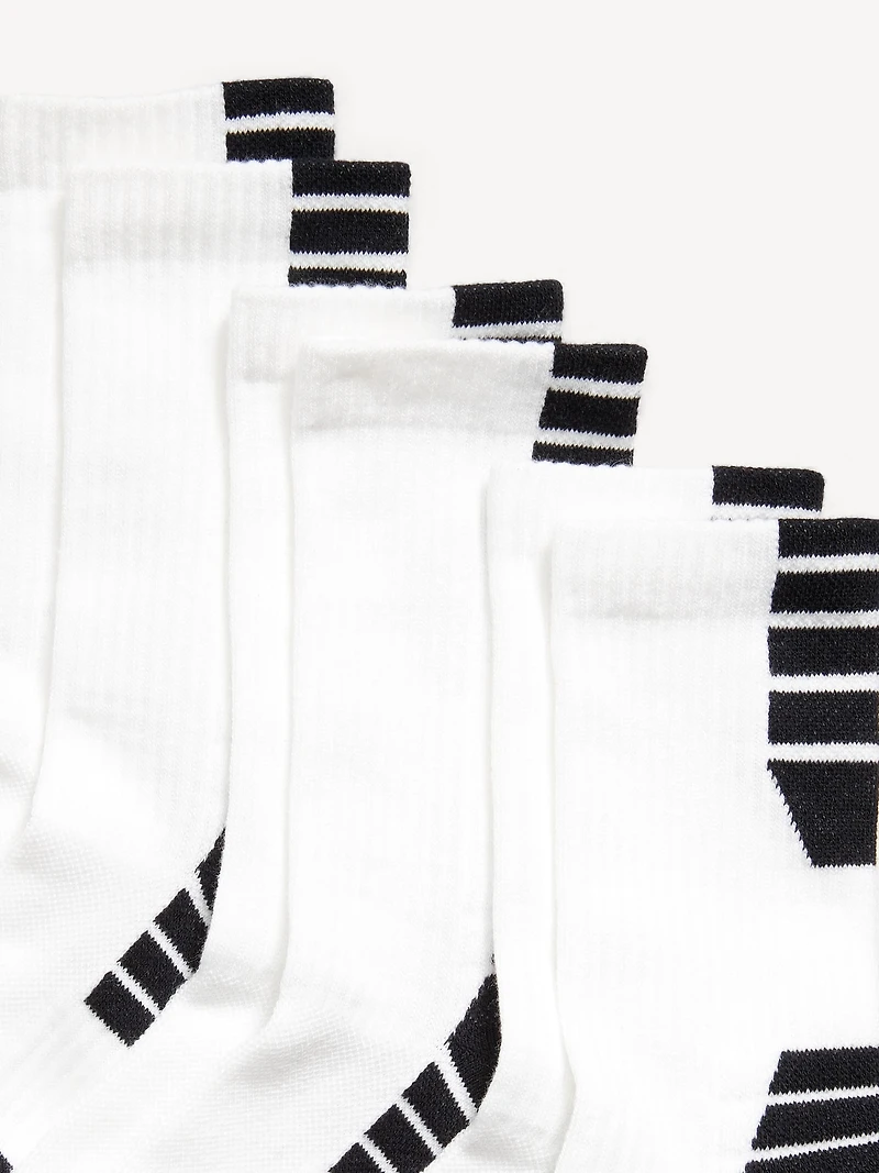 Crew Go-Dry Basketball Socks 3-Pack for Boys