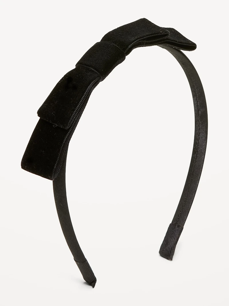 Outtek™ Velvet Bow Headband for Toddler Girls