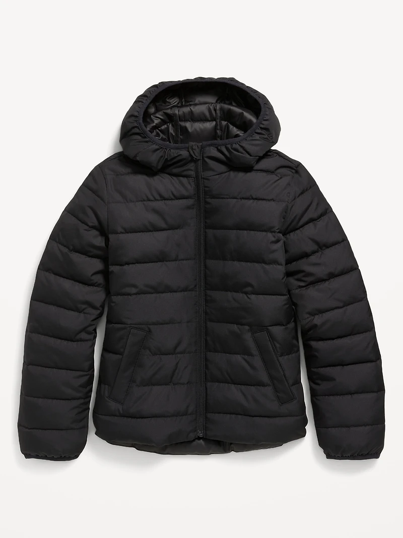Water-Resistant Narrow-Channel Puffer Jacket for Girls