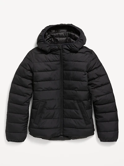 Water-Resistant Narrow-Channel Puffer Jacket for Girls