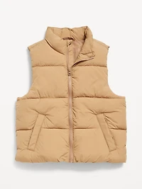 Water-Resistant Quilted Puffer Vest for Boys