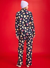 Old Navy x Disney Mickey Mouse & Friends Printed Flannel Pajama Set for Women