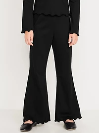 Textured Knit Flare Leggings for Girls
