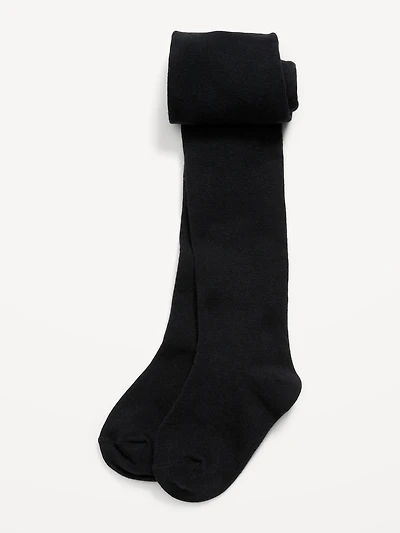 Soft-Knit Solid Tights for Toddler Girls