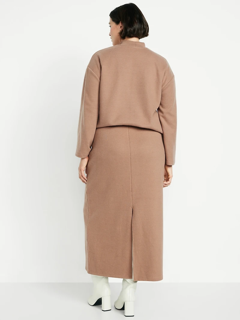 Cozy Knit Midi Skirt