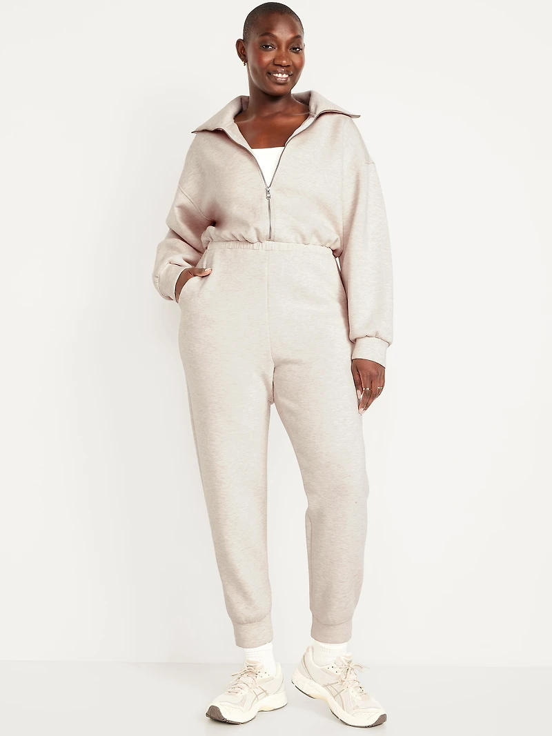 Bounce Fleece Zip Jumpsuit