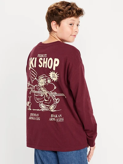 Peanuts™ Snoopy Oversized Gender-Neutral Graphic T-Shirt for Kids