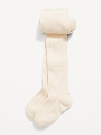 Cable-Knit Tights for Toddler Girls