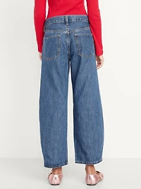 Printed Super Baggy Barrel-Leg Jeans for Girls