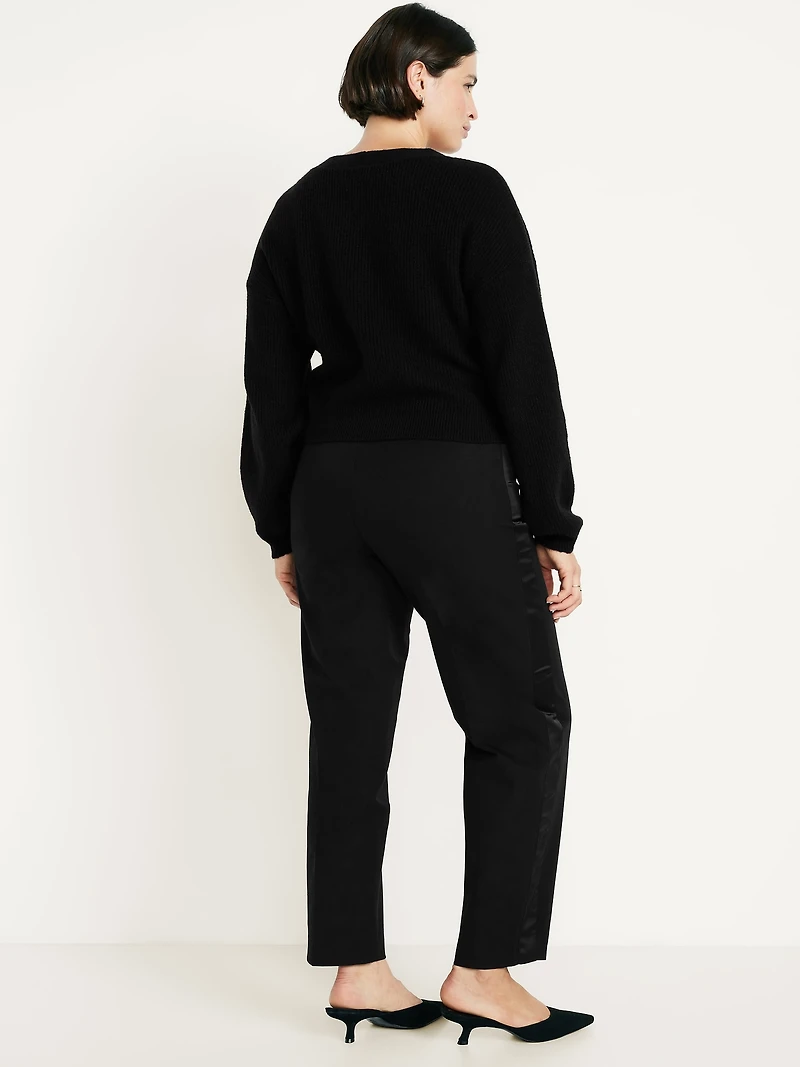 High-Waisted Pixie Loose Straight Pants