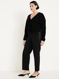 High-Waisted Pixie Loose Straight Pants