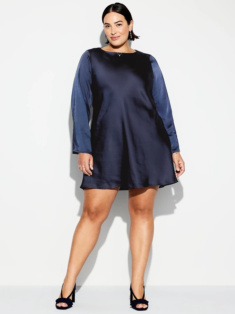 The Occasion by Old Navy Satin Flare-Sleeve Mini Dress