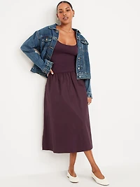 Fit & Flare Sleeveless Midi Dress