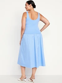 Fit & Flare Sleeveless Midi Dress