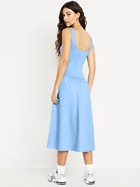 Fit & Flare Sleeveless Midi Dress