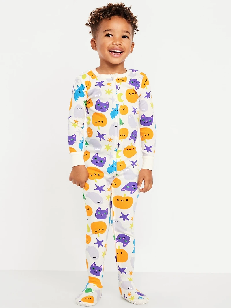 Snug-Fit 2-Way-Zip Pajama One-Piece for Toddler & Baby