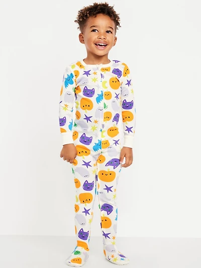 Snug-Fit 2-Way-Zip Pajama One-Piece for Toddler & Baby