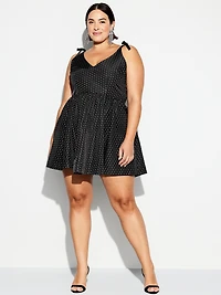 The Occasion by Old Navy Fit & Flare Taffeta Mini Dress