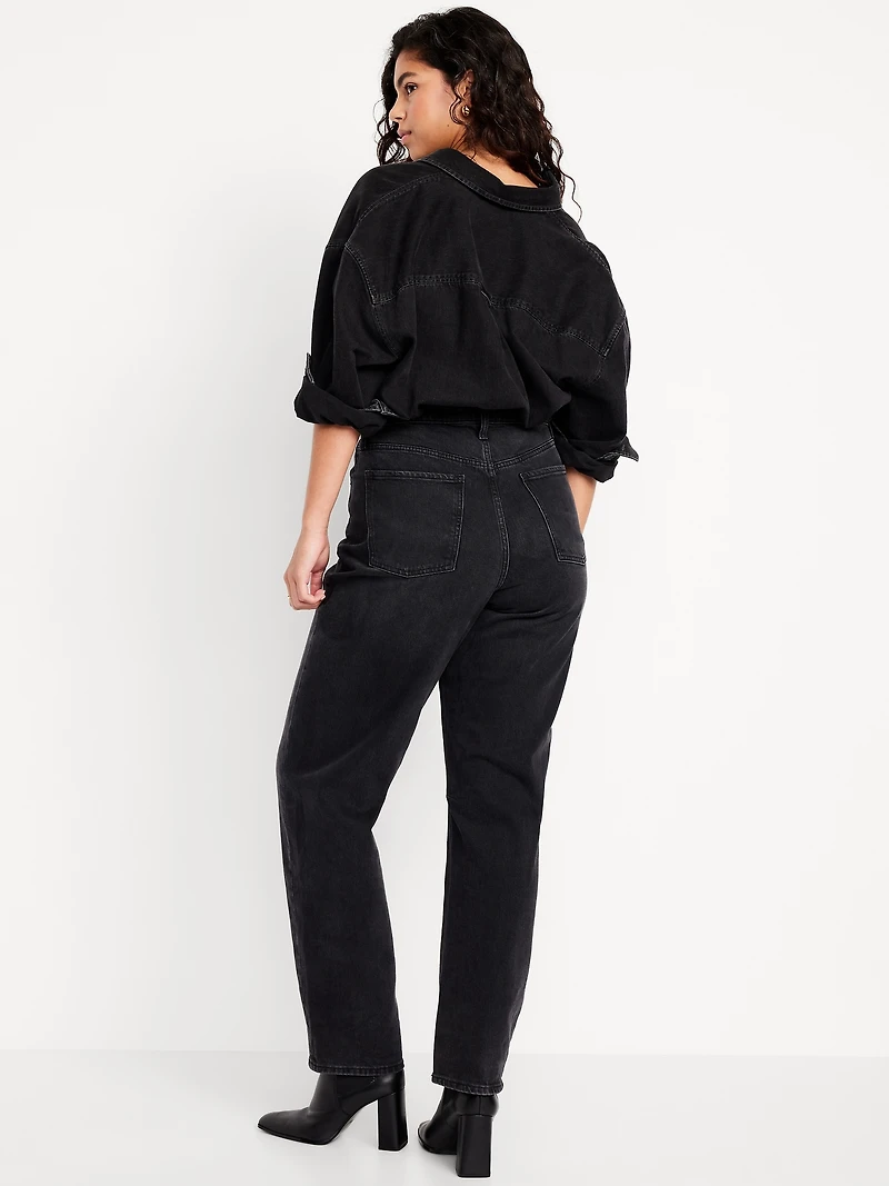 High-Waisted Barrel Jeans