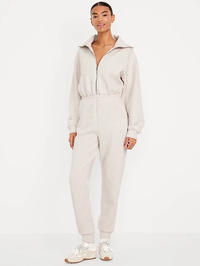 Bounce Fleece Zip Jumpsuit