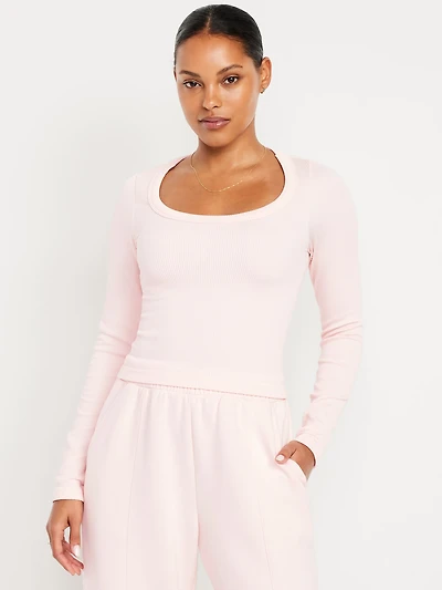 Exhale Seamless Fitted Rib T-Shirt