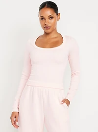 Exhale Seamless Fitted Rib T-Shirt