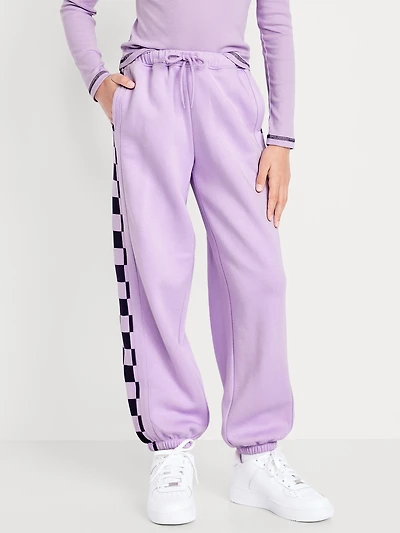 High-Waisted Baggy Jogger Sweatpants for Girls