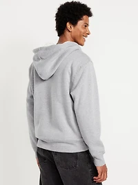 Sherpa-Lined Fleece Zip Hoodie