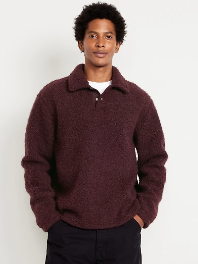 Bouclé Sherpa Polo