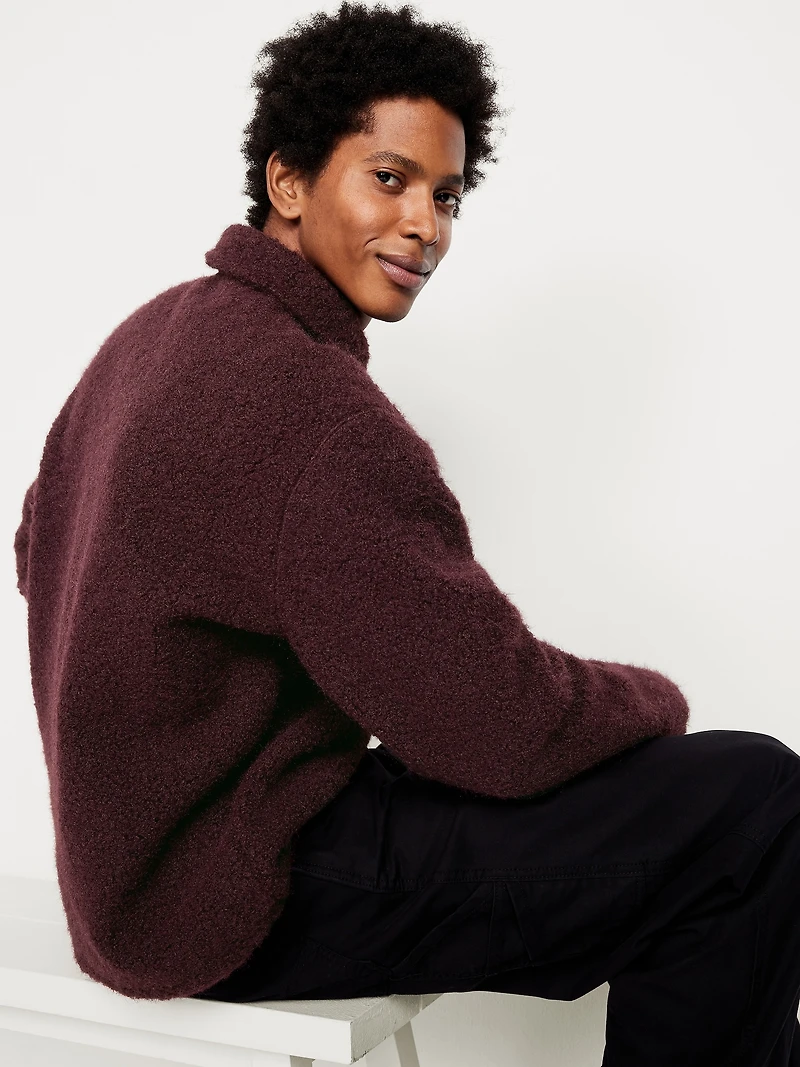 Bouclé Sherpa Polo