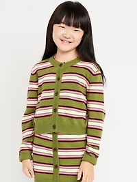 Printed Cardigan Sweater for Girls