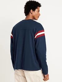 Heavyweight Long-Sleeve Football-Style T-Shirt