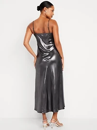 Shine Satin Maxi Dress