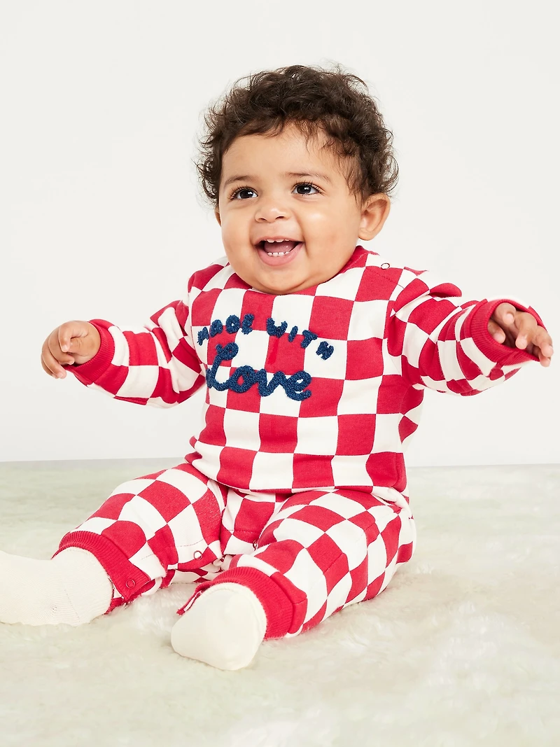 Printed Fleece One-Piece for Baby