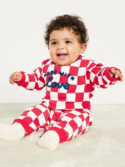 Printed Fleece One-Piece for Baby
